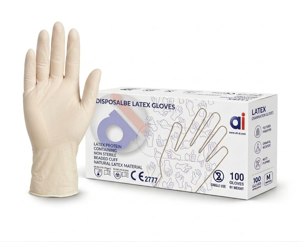 24Med NaturaGrip™ Medical Examination Powder-Free Latex Gloves