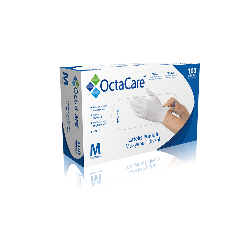 24Med OctaCare™ Latex Examination Glove - Powdered thumbnail 2