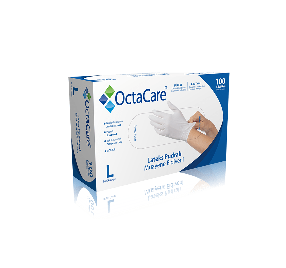 24Med OctaCare™ Latex Examination Glove - Powdered thumbnail 3