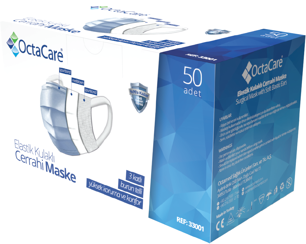 24Med OctaCare™ Surgical Mask with Soft Elastic Ears