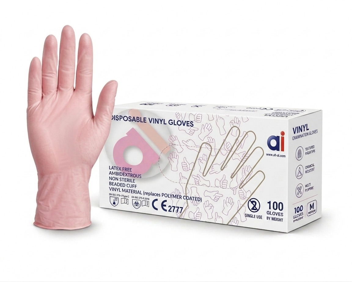 24Med MaxShield™ 0.10mm Heavy-Duty AQL 1.5 Vinyl Examination Gloves