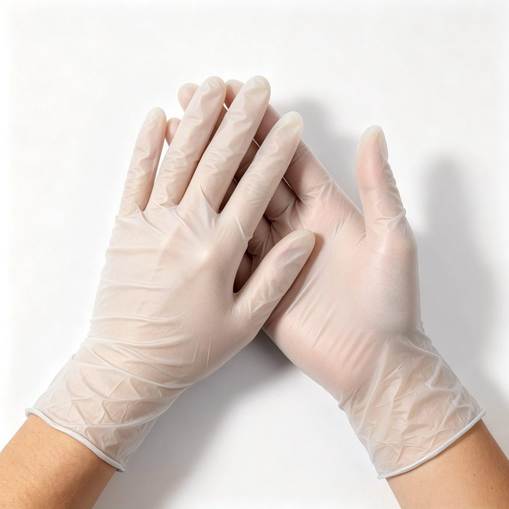 24Med PureTouch™ Clear Powder-Free Vinyl Examination Gloves