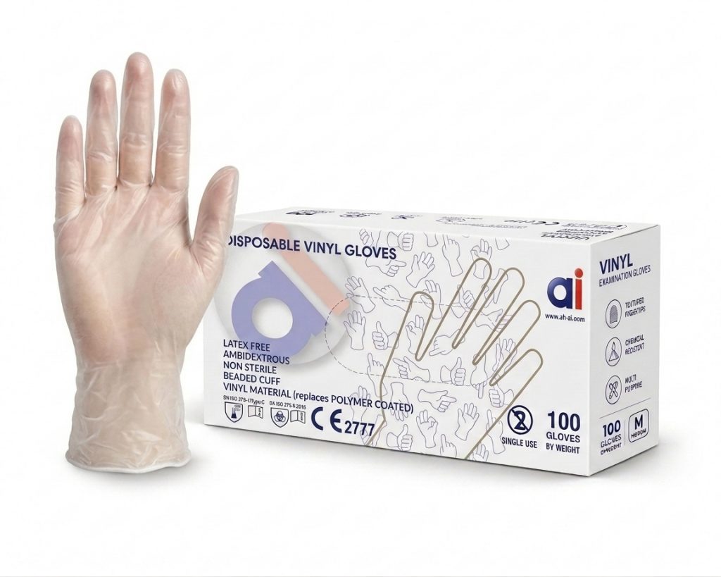 24Med PureTouch™ Clear Powder-Free Vinyl Examination Gloves thumbnail 2